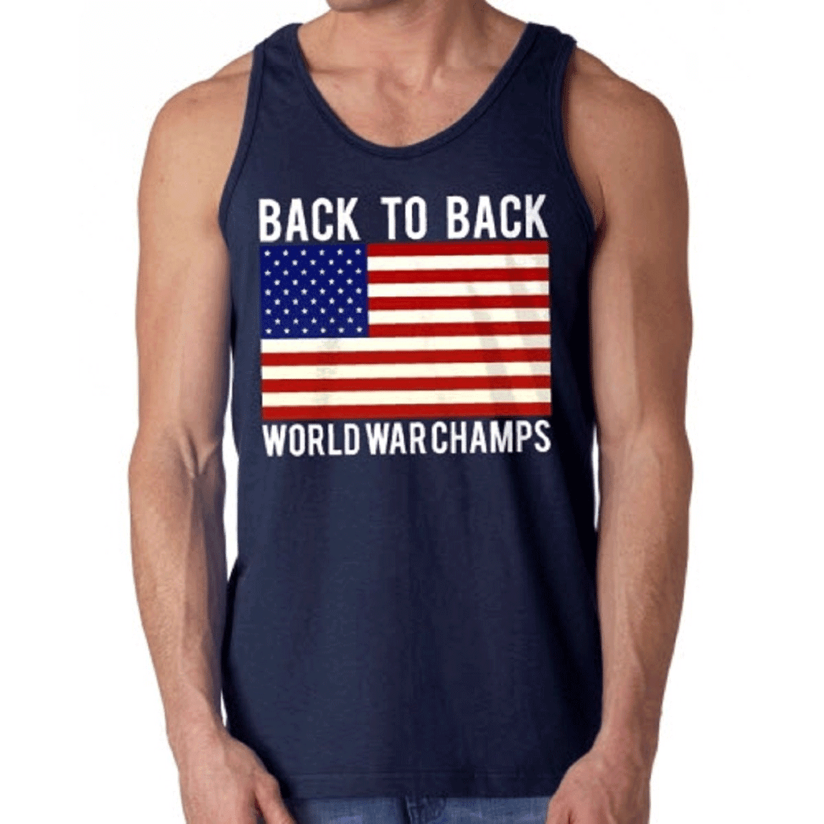 The Flag Shirt Back To Back World War Champs Men S Tank Top Walmart Com Walmart Com