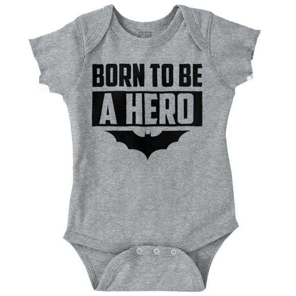 Brisco Brands Born to Be a Hero Superhero Unisex Baby Bodysuits