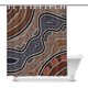 thumbnail image 1 of Estilo Aborigen De Pintura De Puntos De Mosaico Que Representa La Decoración De La Casa Del Río Cortina De Ducha Para Baño Juego De Cortinas De Baño De Tela Decorativa 160x180 Cm, 1 of 1