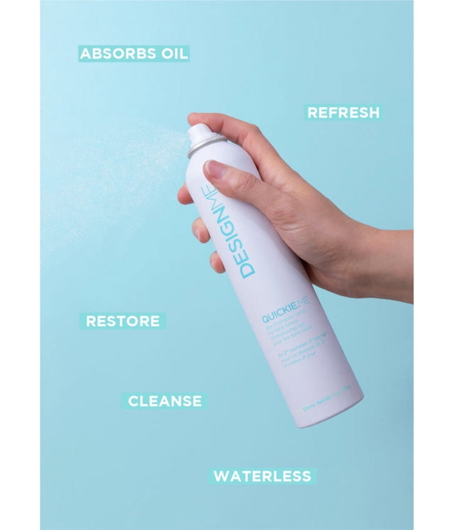 DesignMe Quickie Me Dry Shampoo Spray for Light Tones 7.0 oz