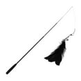 thumbnail image 5 of Telescopic Cat Fishing Pole Toy Extended to 5.9ft Interactive Catcher Teaser Playing Toy , Black Feather, 5 of 9