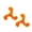 2PK Orange Large Tiger Boomerang, variant on DuraForce Boomerang Pink Durable Woven Mesh Fiber Squeaky Dog Toy
