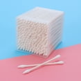 thumbnail image 4 of OULII 3 Boxes Cleaning Cotton Swab White Cotton Dust Cleaning Tool for Women, 4 of 5