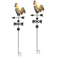 thumbnail image 1 of 2 Unids 120 cm Veleta Gallo de Metal Hierro Jardín Decoración para Su Hogar, Patio, Patio, Granja, 1 of 8