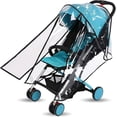 thumbnail image 1 of Stroller Rain Cover Travel Accessories Dustproof Clear EVA Plastic (Small), 1 of 5