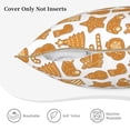 thumbnail image 3 of KLL Christmas Elements Decorative Throw Pillow Covers Velvet Soft for Couch Sofa Bedroom Living Room Outdoor (No pillow core)- 20"x20", 3 of 5