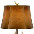 thumbnail image 4 of Cal Lighting Antler Resin Table Lamp With Leatherette Shade, 4 of 5