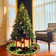 thumbnail image 4 of Cubierta Falda Tapete Pie De Árbol Pino Decoración Navideña, 4 of 7