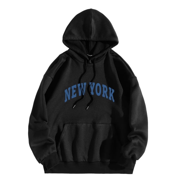 toraway Sweatshirts pour Hommes, Col Rond, Léger, Imprimé Graphique, à Capuche, Manches Longues, L