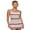 Light Blue, variant on LMLYSoH Women Summer Outfit Horizontal Striped Knit 2 Piece Set Sleeveless Spaghetti Strap Cami Top and Mini Skirt
