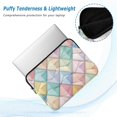 thumbnail image 2 of FORMRS 15-15.6 inch Laptop Sleeve Case Soft Carrying Quilted Computer Bag Cover, Colorful Geometric, 2 of 7