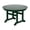 Dark Green, variant on WestinTrends Malibu Patio Dining Table, All Weather Poly Lumber Adirondack 47" Trestle Round Outdoor Table with Umbrella Hole, Turquoise