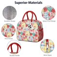 thumbnail image 4 of Womens Pioneer Flower Floral Print Pattern Lunch Box for Work,Insulated Lunch Bag for Women,Loncheras Para Mujer,Leakproof Adult Lunch Bag for Work,Beach,Travel,Picnic,Camping, 4 of 7