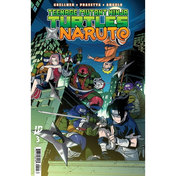 Teenage Mutant Ninja Turtles X Naruto #3F VF ; IDW Comic Book