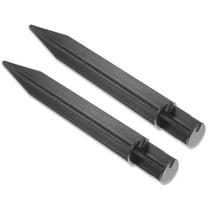 GOOHOCHY Path Light Holder Solar Lawn Lamp Stake Black Plastic 8Pcs