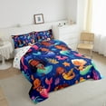 thumbnail image 1 of YST Little Mermaid Princess Comforter Set, Afro Girls Magical Ocean Design, Down Insert, King (2 Count), 1 of 6