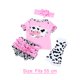 thumbnail image 4 of Lovely Cartoon Caw Printed Shirt Socks Underpants Headband Suit for 22-23inch Reborn Baby Newborn Girl Dolls Clothes, 4 of 7