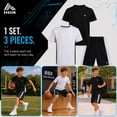 thumbnail image 6 of RBX Boys Activewear Set with Performance Mesh Jersey Tees and Athletic Gym Shorts 3 Piece Outfit, 6 of 7