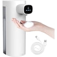 thumbnail image 1 of Distributeur de Savon Moussant Sans Contact Rechargeable USB, Mains Libres, 300 Ml, Blanc, 1 of 5