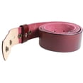 thumbnail image 3 of Gelante Genuine Full Grain Leather Belt Strap Without Belt Buckle. Wine-S, 3 of 4