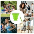 thumbnail image 5 of Unique Bargains Folding Cup with Wrist Strap Collapsible Cups 200ml 1 Pc Green, 5 of 5