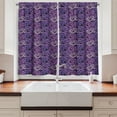 thumbnail image 2 of Ambesonne Rose Kitchen Curtains, Romantic Bouquet Pattern, 55"x39", Purple and Lavender, 2 of 3
