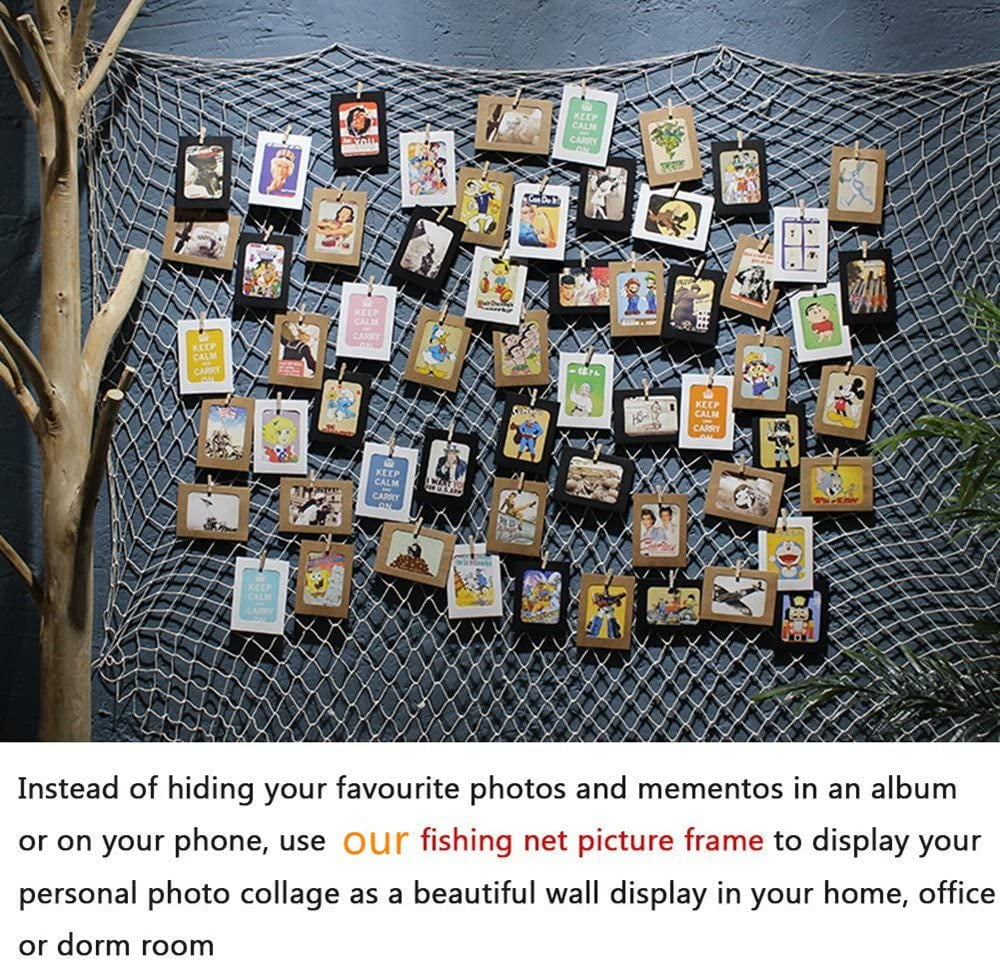 Lot De 20 Cadres Photos En Papier Coloré 10x15cm - Avec Ficelle Et Pinces - Pour Déco événement, Bannière, Mariage, Anniversaire - 10