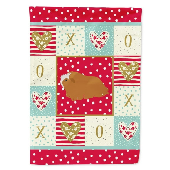 Carolines Treasures CK5431GF Peruvian Guinea Pig Love Flag Garden Size Small multicolor
