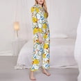 thumbnail image 3 of Balery Ducks and Anchors Conjunto de Pijama con Estampado para Mujer, Conjunto de Dos Piezas con Manga Larga, Ropa de Dormir Suave con Bolsillos, Pijamas Cómodos-Small, 3 of 7