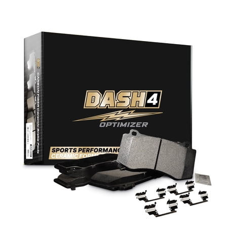 Dash4 F22-792M EDGE Premium Street Performance Carbon Fiber Ceramic Brake Pads Rear Brake Pads for Cadillac DeVille 2005-2000, DTS 2011-2006, Chevrolet Astro 2005-2003, Avalanche 1500 2003