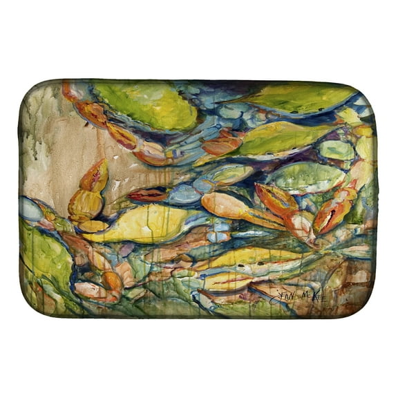 Jubilee Blue Crab Dish Drying Mat