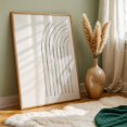 thumbnail image 6 of Minimalist line art arch - Line Drawing Line Art Minimalist Abstract Geometric Black and White Modern Art Sketch Unframed Wall Art Print 32 x 48 inches, 6 of 60