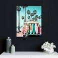 thumbnail image 4 of Nawypu Fashion Wall Art Prints Glam Pink Canvas Wall Art Decor Beach Car Coconut Tree Landscape Pictures Photos Posters for Bedroom Living Room, 4 of 4