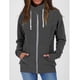 thumbnail image 2 of Mujeres cordón zip up sudadera manga larga stand collar chaqueta Outwear con bolsillo para las mujeres trabajo gris oscuro XL, 2 of 4