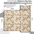 thumbnail image 5 of Daisy Pioneer Flower and Large Butterflies Teens Toddler Nap Mat with Pillow, Sleeping Mat Bag for Preschool Daycare 51"x22", 5 of 6