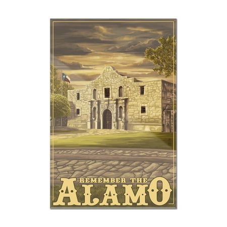 San Antonio, Texas - The Alamo Sunset - Lantern Press Artwork (8x12 Acrylic Wall Art Gallery