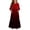 Wine, variant on BLTIBY Boho Dresses for Girls Gradient Print Crew Neck Maxi Dress Summer Dresses with Pockets Pink 5-6 Years