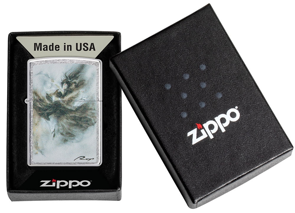 Zippo Luis Royo Design Street Chrome Pocket Lighter