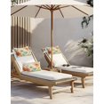 thumbnail image 4 of Vintage Poppy Outdoor Head Resting Pillows with Insert Orange Blue Yellow Floral 2 Pack Waterproof Lumbar Pillows with Adjustable Elastic Strap for Patio Recliner Chaise Beach Chair, 11"x16", 4 of 7