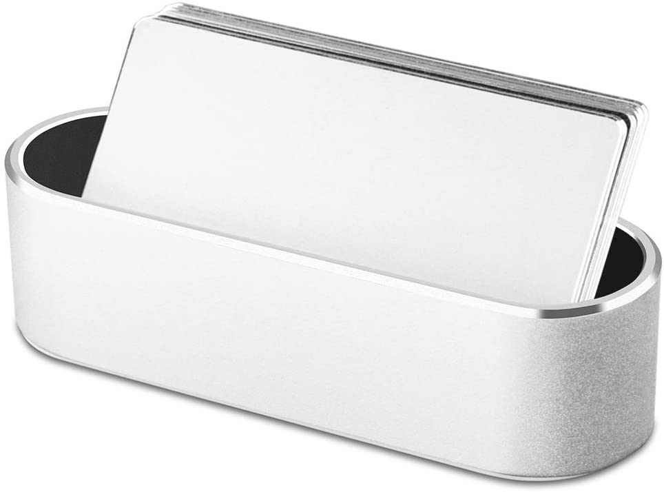 Vaydeer Metal Business Card Holder Aluminum Display Stand for Id,Debit