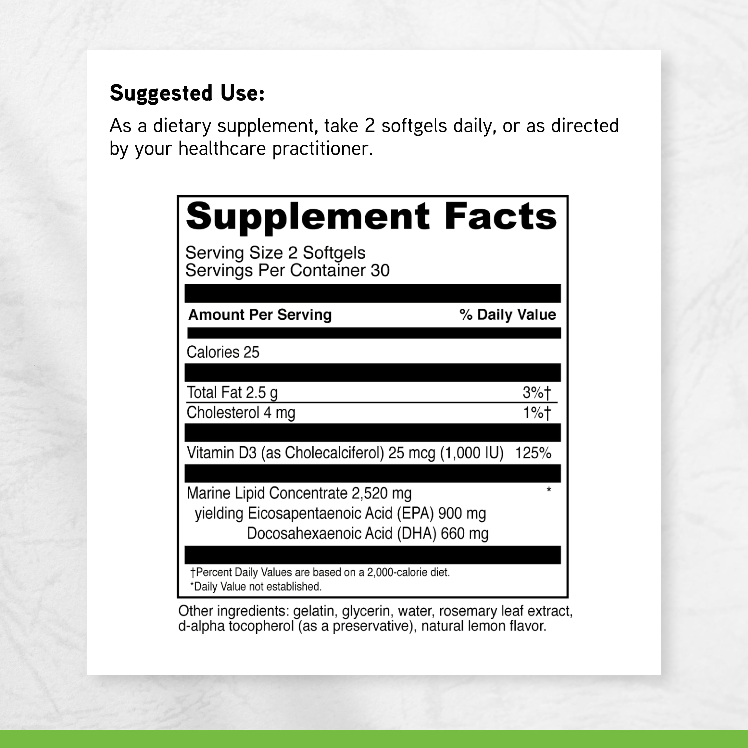 DaVinci Labs Omega 3 HP-D - Supports Immune, Heart & Joint Health* - 60 Softgels