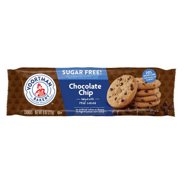 Voortman SugarFree Chocolate Chip Cookies, 8 Oz.