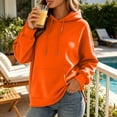 thumbnail image 3 of SYwaren Women's Oversized Hoodie Pullover Long Sleeve Casual Sweatshirt with Pockets Side Slit Tops, 3 of 9