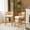 Natural Finish, variant on Christopher Knight Home Counter Height Bar Stools, Wood Frame and Rattan Backrest, Walnut+Beige, Set of 2