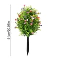 thumbnail image 3 of Árbol Artificial Realista de 50 Cm (20 Pulgadas) para Colocar En El Suelo, Ideal para Decoración de Jardines Exteriores. Estaca de Plástico Realista para Céspedes, Caminos y Paisajismo, Perfecta para, 3 of 6