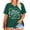 Dark Green, variant on KimSoong Women Merry Christmas Shirt Plus Size Christmas Shirts for Xmas Buffalo Plaid Tree T-Shirt Oversized Graphic Tee