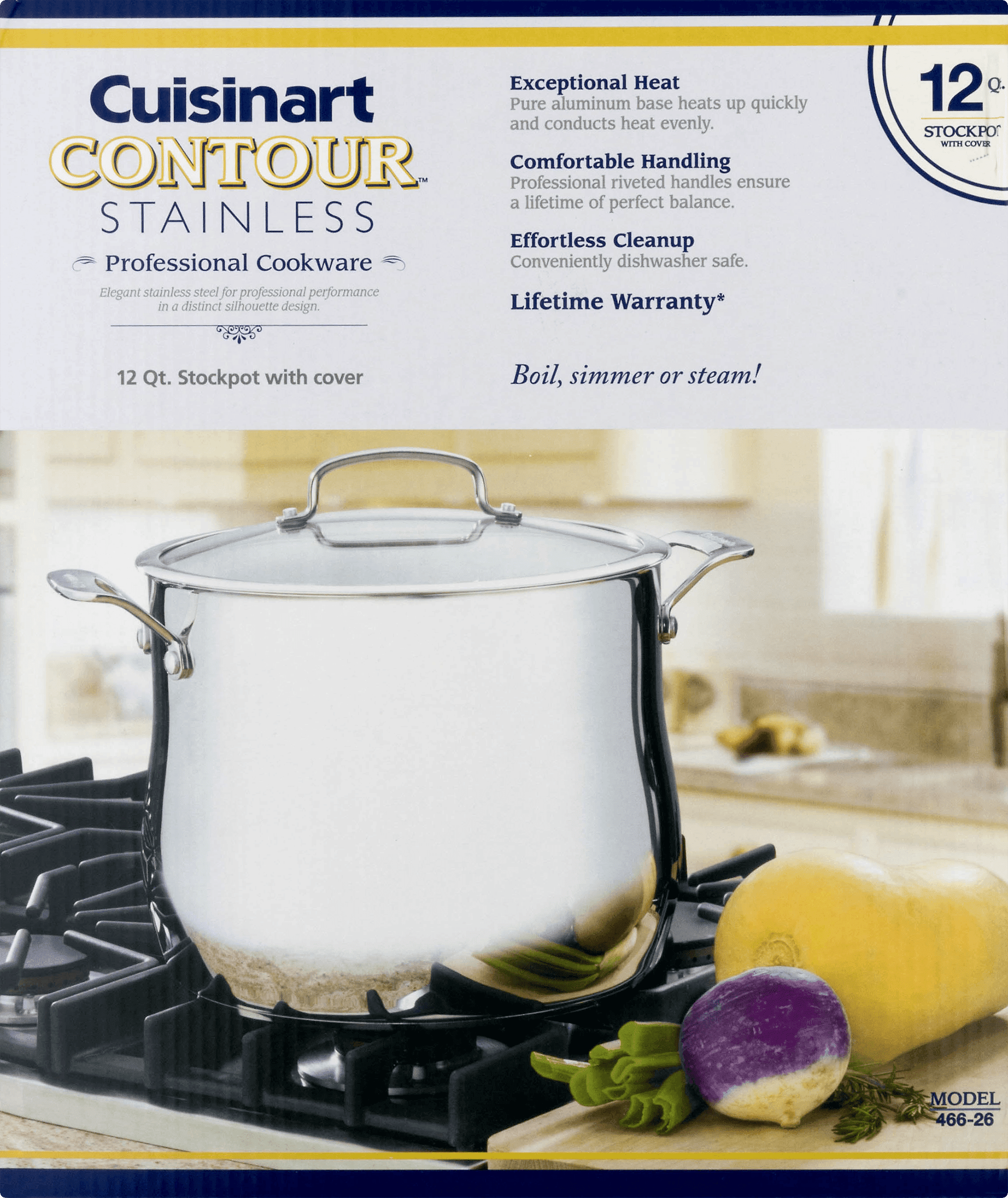 Cuisinart 12 Quart Stockpot with Cover Hard Anodized – Barefoot Baking  Supply Co