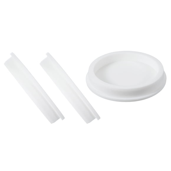 Uxcell 3 Pcs Tapón de Silicona en Forma de T, Diámetro 120 mm/4.72 Pulgadas, Tapón de Silicona Reutilizable Impermeable, Tapón Redondo de Sellado para Equipos de Tuberías, Blanco