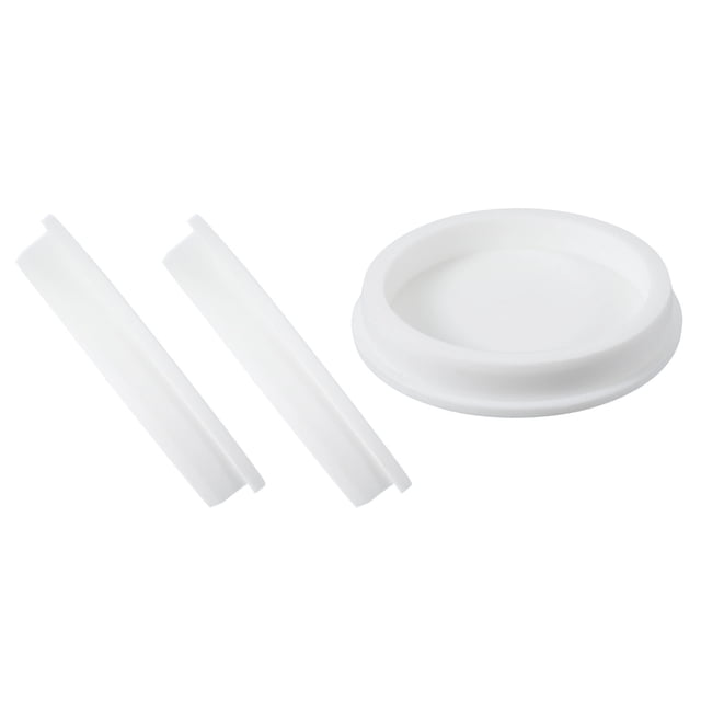 Uxcell 3 Pcs Tapón de Silicona en Forma de T, Diámetro 120 mm/4.72 Pulgadas, Tapón de Silicona Reutilizable Impermeable, Tapón Redondo de Sellado para Equipos de Tuberías, Blanco