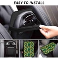 thumbnail image 6 of Bingfone Car Four-Season Universal Armrest Box Mat,Car Armrest Seat Cover Soft Leather Waterproof Armrest Cover Center Console Mat-Pineapples with Palm Leaves, 6 of 7